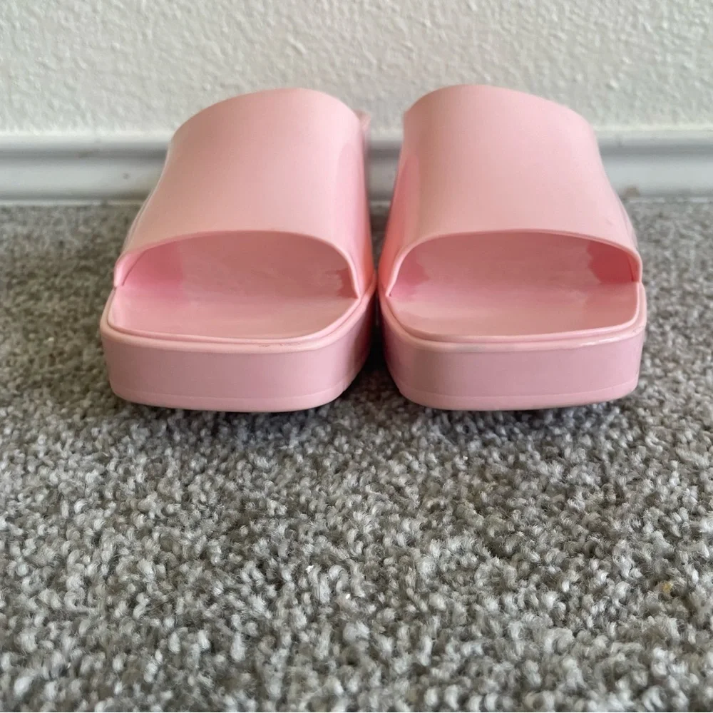 Steve Madden Harlin Sandals Women's Size 10 M Bubble Gum Pink Chunky Mules Y2K